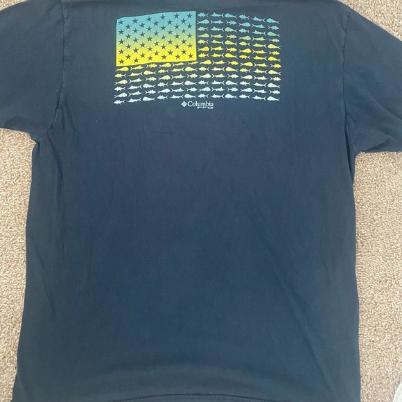 Columbia Men's Blue T-Shirt L - Picture 2 of 6